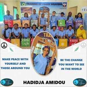 A flyer with the wise saying proposed by peace weavers