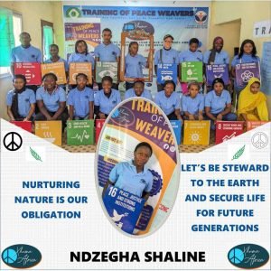 A flyer with the wise saying proposed by peace weavers